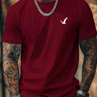 PROMOÇÃO Camiseta Masculina Falcão Confortável Tendência Verão 100% Algodão Envio Rapido