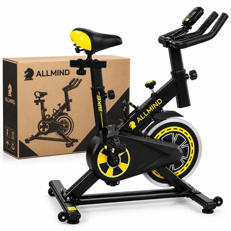Bicicleta Ergométrica Profissional Spinning 8kg com Balança e Caneleira — foto 5
