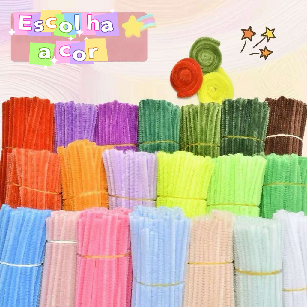 25-200 Unid Haste De Chenille Cores 30cm Limpador De Cachimbo(Combinações de cores opcionais)