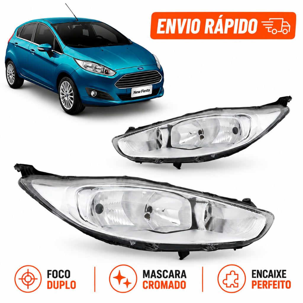 Farol Ford New Fiesta 2013 2014 2015 2016 2017 2018 2019