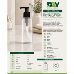 10 Frasco(vazio) 100ml C/ Válvula Pump 28mm Saboneteira Hidratante Oleo de corpo e cabelo
