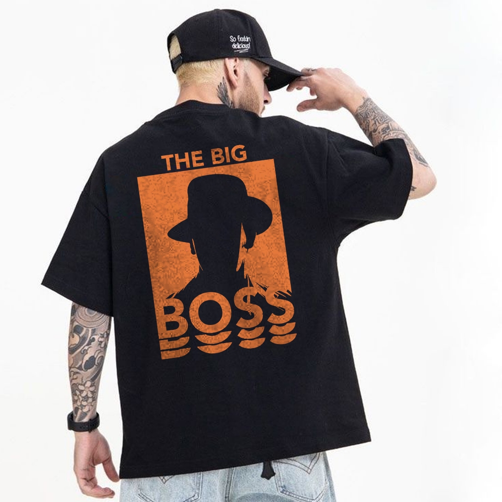 Camiseta Oversized é confeccionada em 100% algodão, fio 30.1
