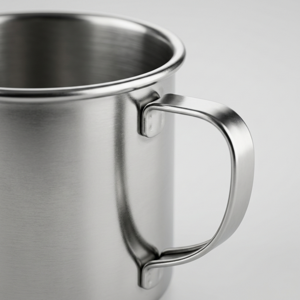 Caneca de Inox com Alça 225/1250ml Capacidade - Chopp Café Chá Viagem Camping — imagem 2 de 2
