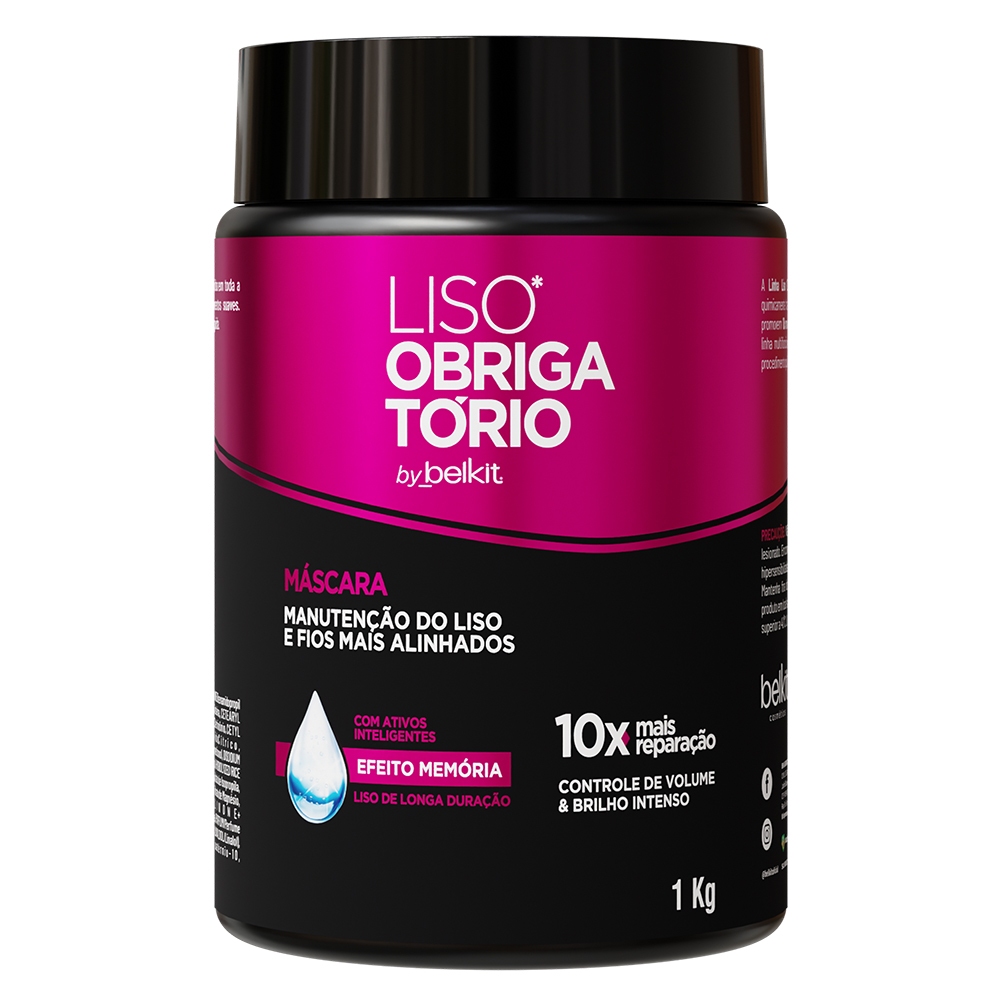 Imagem Máscara Profissional Liso Obrigatório 1L BELKIT