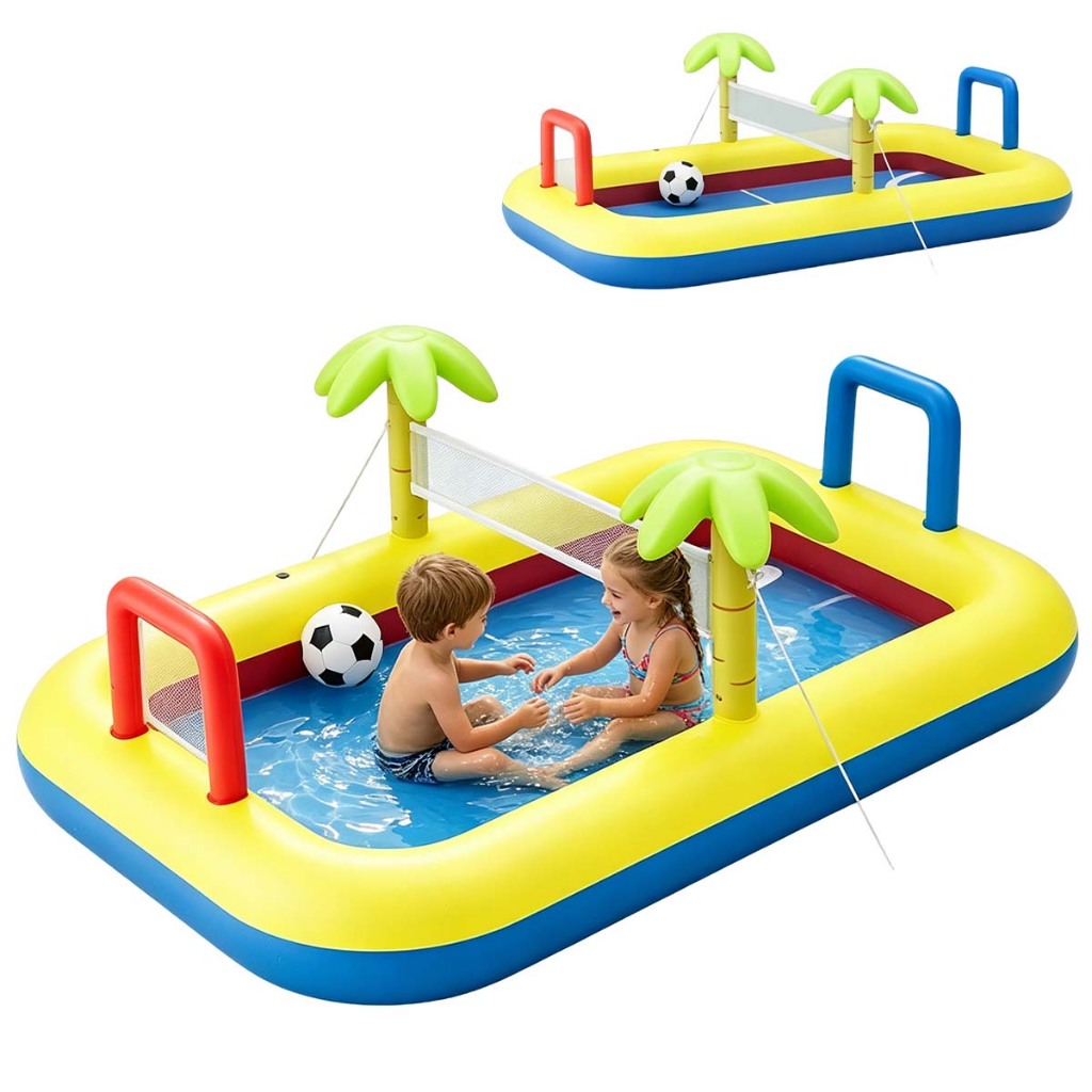 Piscina Playground de Futebol com Bola Inclusa 296 x 205 x 98cm