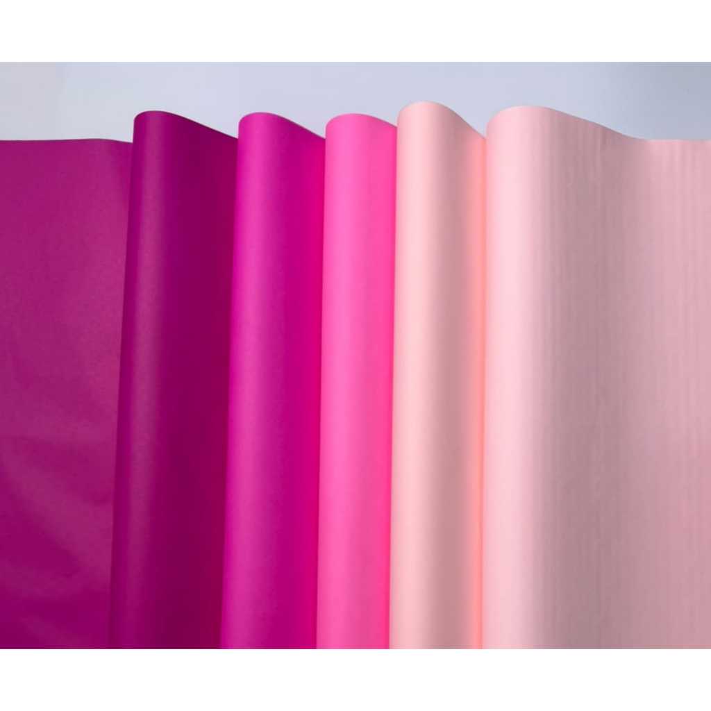 Papel de Seda 20 Grs Degrade Rosa -100 Folhas,Sendo 20 folhas de Cada Cor,Embalagem,Papel de Presente, Rococó