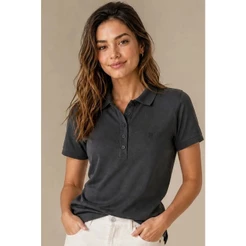 Polo Feminina Premium Polo Wear Cinza Escuro