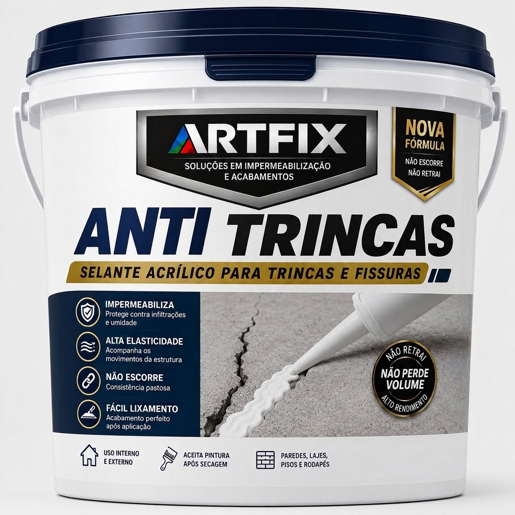 Anti Trinca Artfix Massa Para Reparação De Parede E Fissuras 1,5kg Ou 5kg
