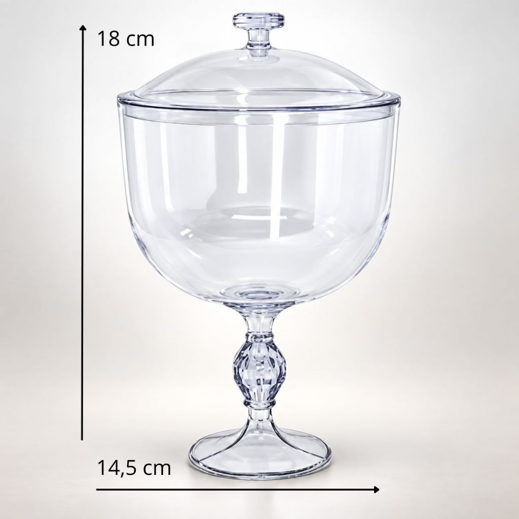 1~6 Taça Americana Exclusive Com Tampa 1,250ml - Transparente(CHOCO) OFF · foto 2