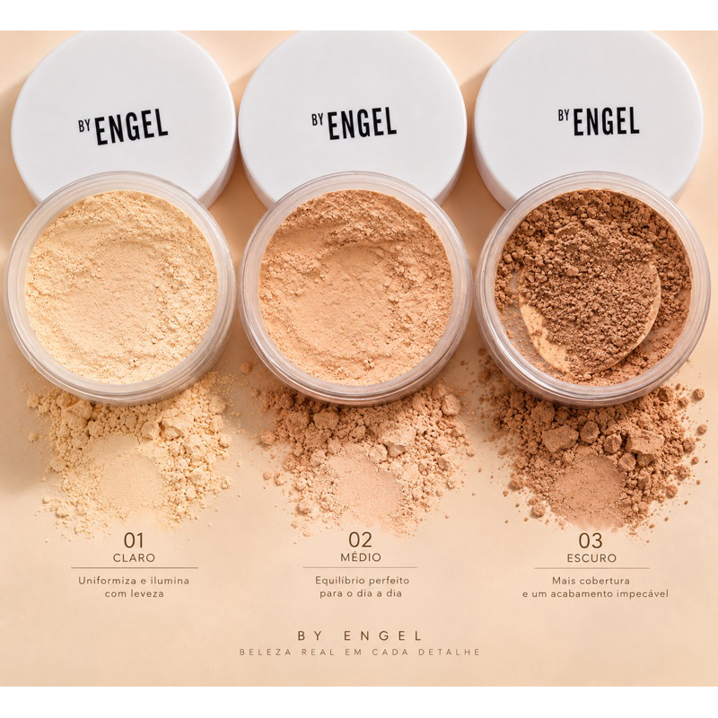 Pó Solto Facial By Engel Cosmetics Aprova d’água