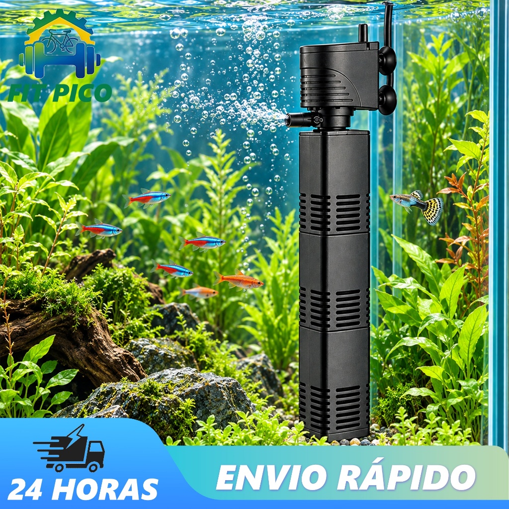 Bomba Submersa Filtro Interno 2000L/H 30W Aquatank Aquário Terrário