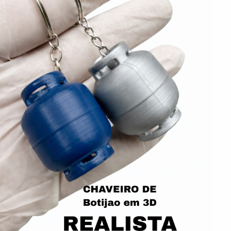 Kit 6 Chaveiro de Botijão de gás REALISTA EM 3D