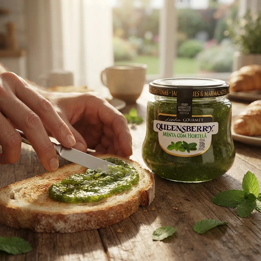 Kit Geleias Gourmet Menta Com Hortelã 320g + Cebola Caramelizada 310g Queensberry — imagem 2 de 2