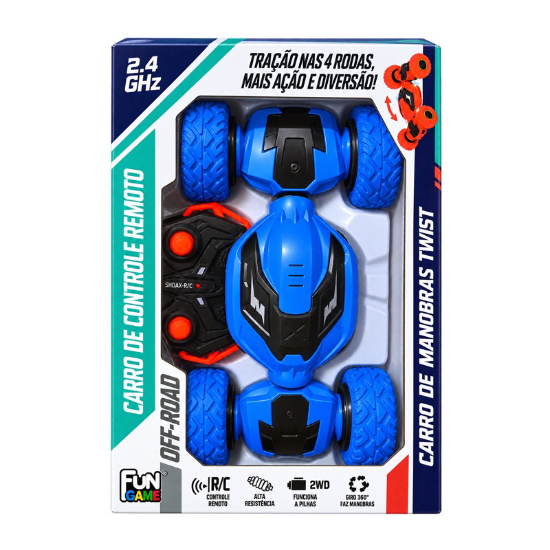 Carrinho Pirueta Quick Run 360° Com Led Para Crianças