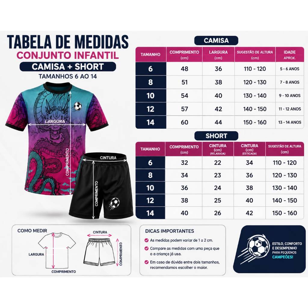 Kit Espanha Infantil e Juvenil Bordados — imagem 2 de 2