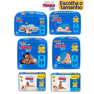 Fralda Turma da Mônica Baby  RN  |  P  |  M  |  G  |  XG  |  XXG