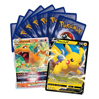 100/50/20 Cartas Pokémon Com Brilhantes e Ultra Rara Copag Pokémon Português