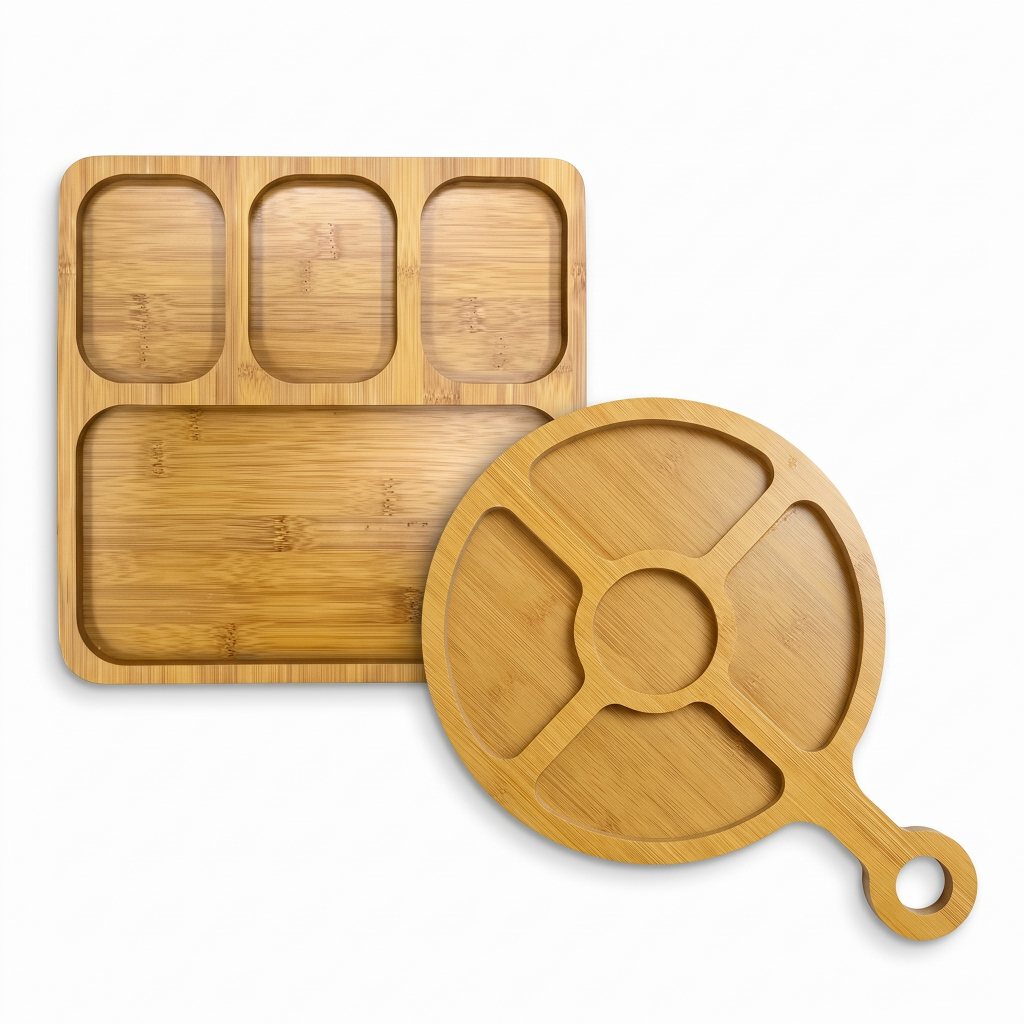 Jogo De Petisqueiras Tabua Frios Mdf Mesa Posta Kit 2 Unidades