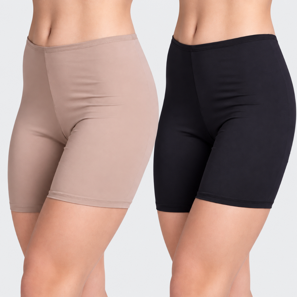 Kit  2 Short Feminino Anagua Segunda Pele Segura Barriga Não Marca Indicado Roupa Roupas Adulto