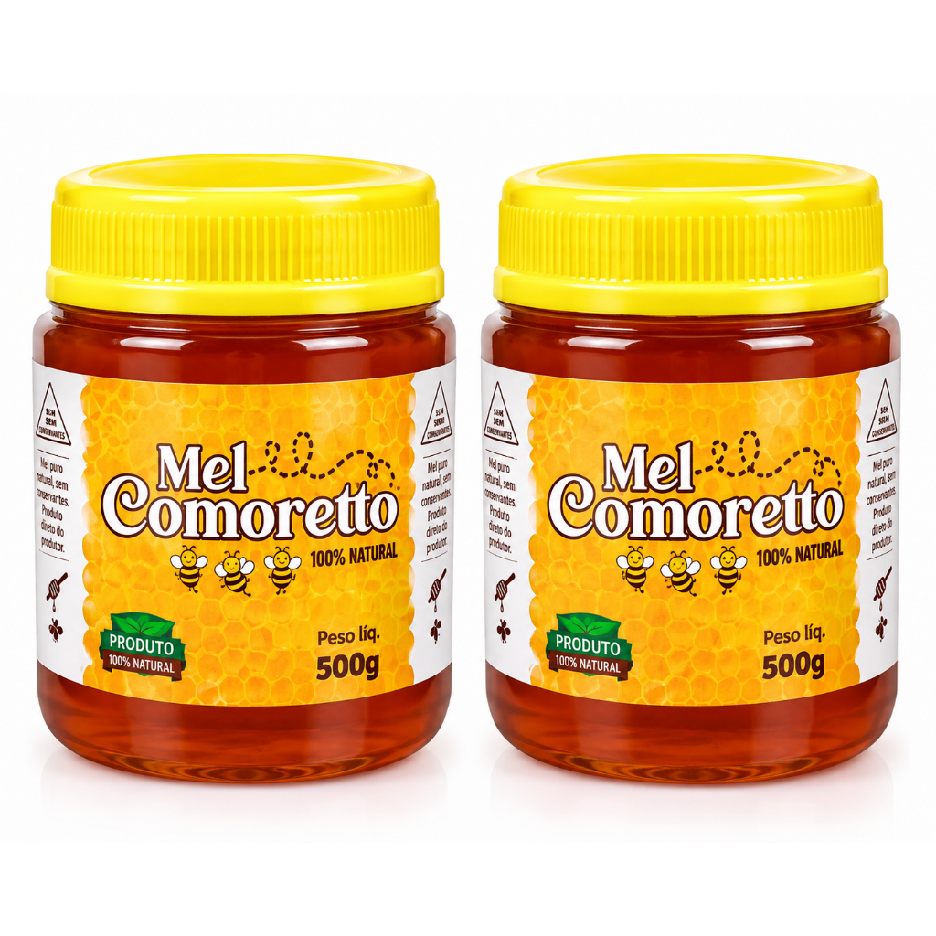 KIT com 2 mel de 500 gramas 100% puro direto do produtor Campeão da Fenamel 2026