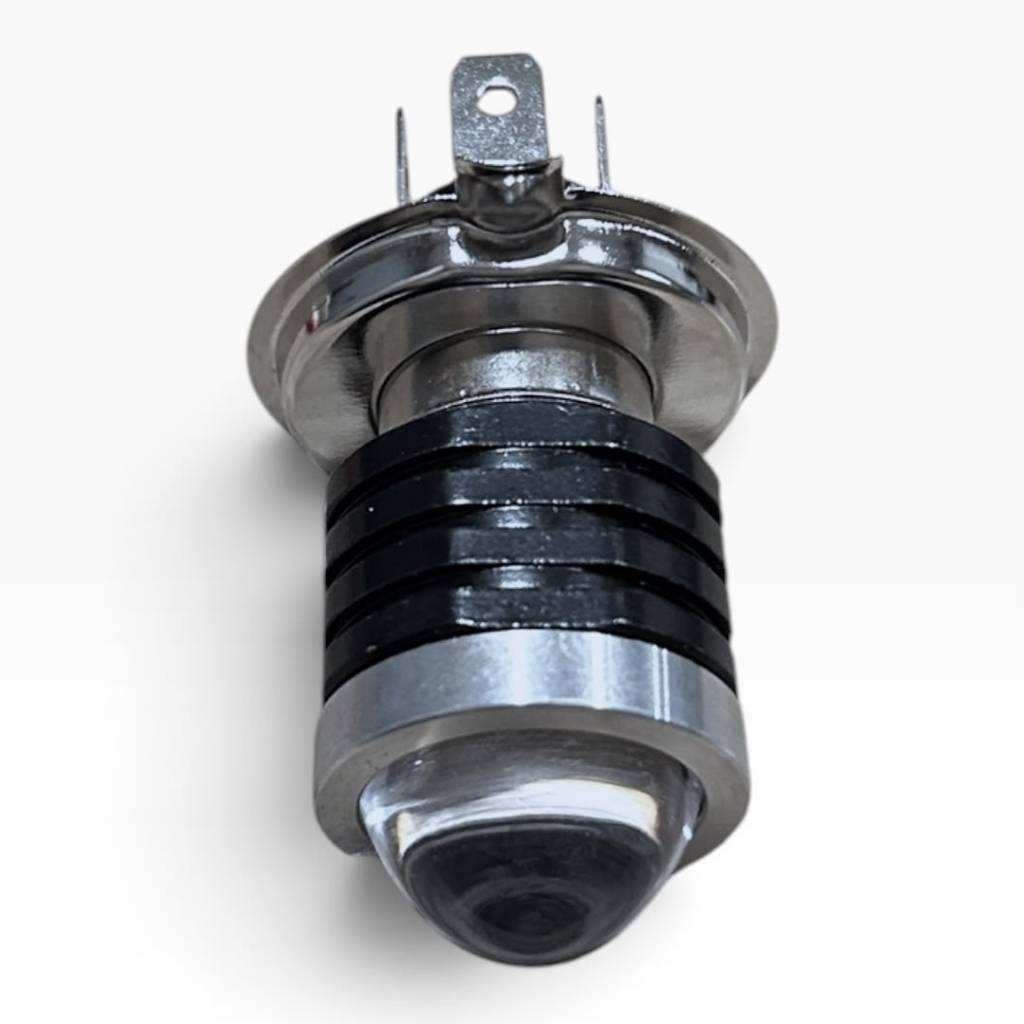 Lampada Farol de Led H4 Base Olho de Peixe 6500K Moto Motocicleta — imagem 2 de 2