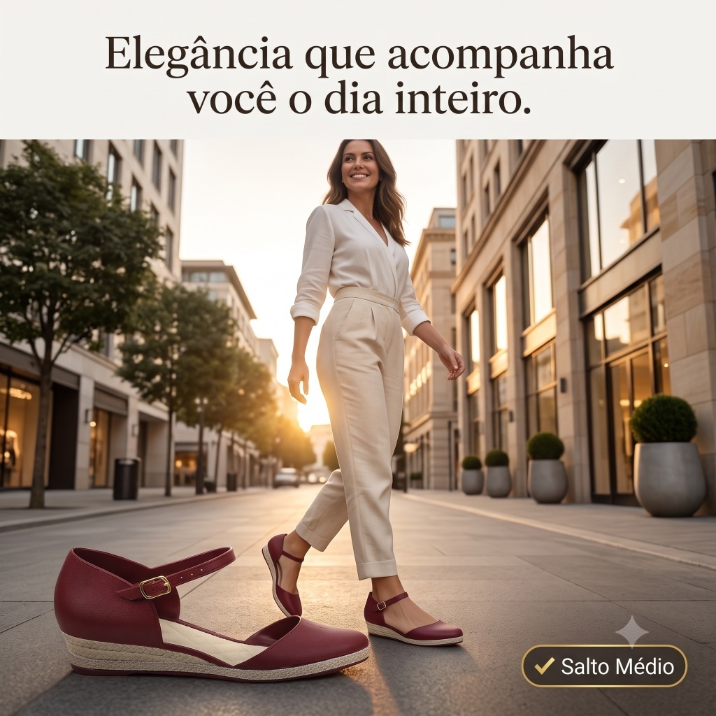 Sandália Feminina Anabela Plataforma Confortável e Elegante — imagem 2 de 2