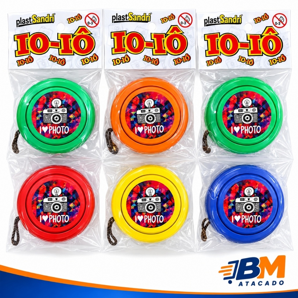 Ioiô Grande Coloridos Lembrancinha de festa Brinquedo Infantil Prenda Atacado