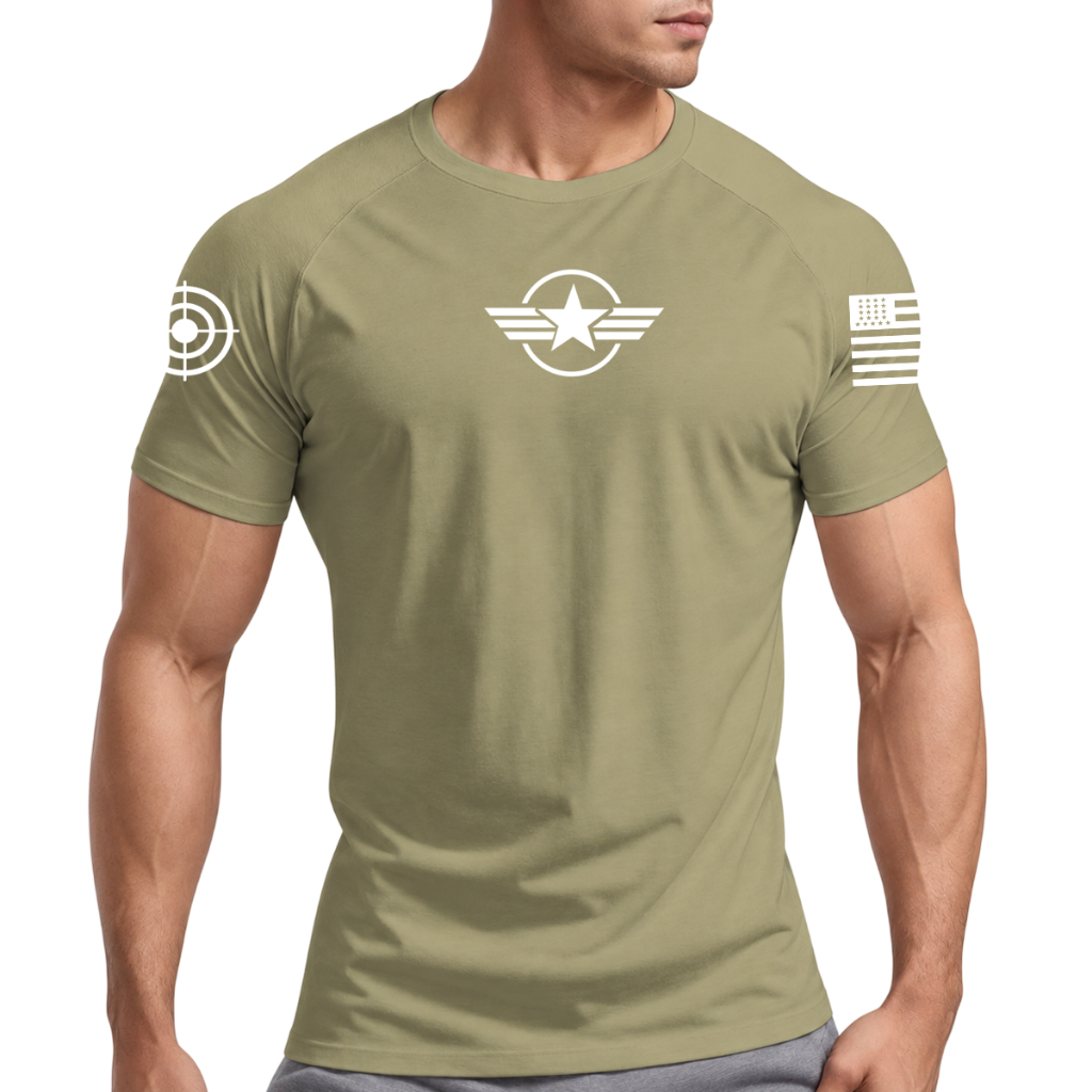 Camiseta Dry Fit Muscle Fit Original Masculina p/Academia Estrela Militar
