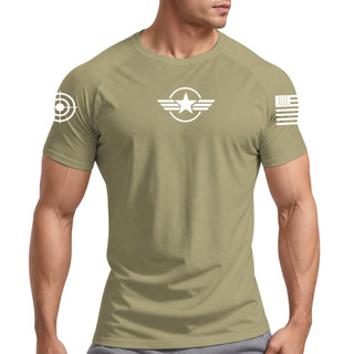 Camiseta Dry Fit Muscle Fit Original Masculina p/Academia Estrela Militar