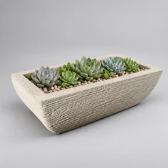 Vaso Decorativo Polietileno para Plantas Bonsai Jardineira Medidas 13x32x22cm