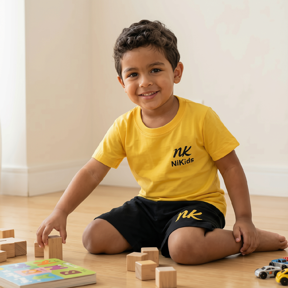 Kit Roupa Infantil Masculino Conjunto Camisa e Short Verão Lançamento