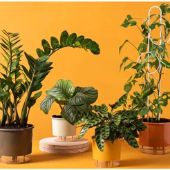 VASO AUTOIRRIGÁVEL N03 Médio 16 x 14cm - COLEÇÃO TERRAZO -