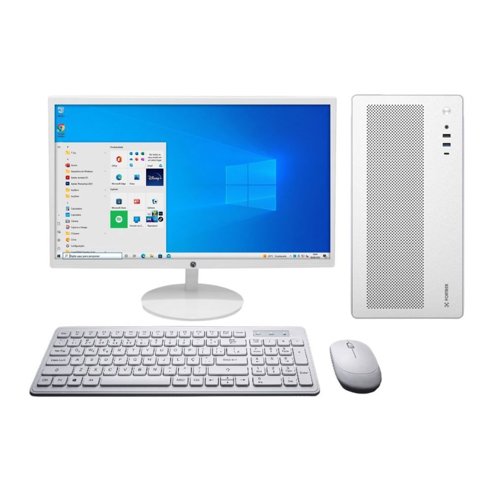 Computador Pc Corporativo Intel Core i5 8GB RAM SSD 240GB WIFI Monitor Led 21,5"