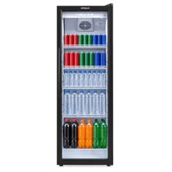 Refrigerador Expositor de Bebidas Venax 209L VV 200 Vidro Duplo LED Preto Fosco 127V