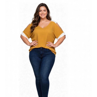 Blusa Bata Vazada Camisa Para O Verao