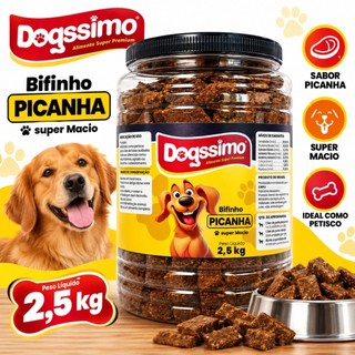 Petisco Bifinho Dogssimo Sabor Picanha 2,5kg Super Premium