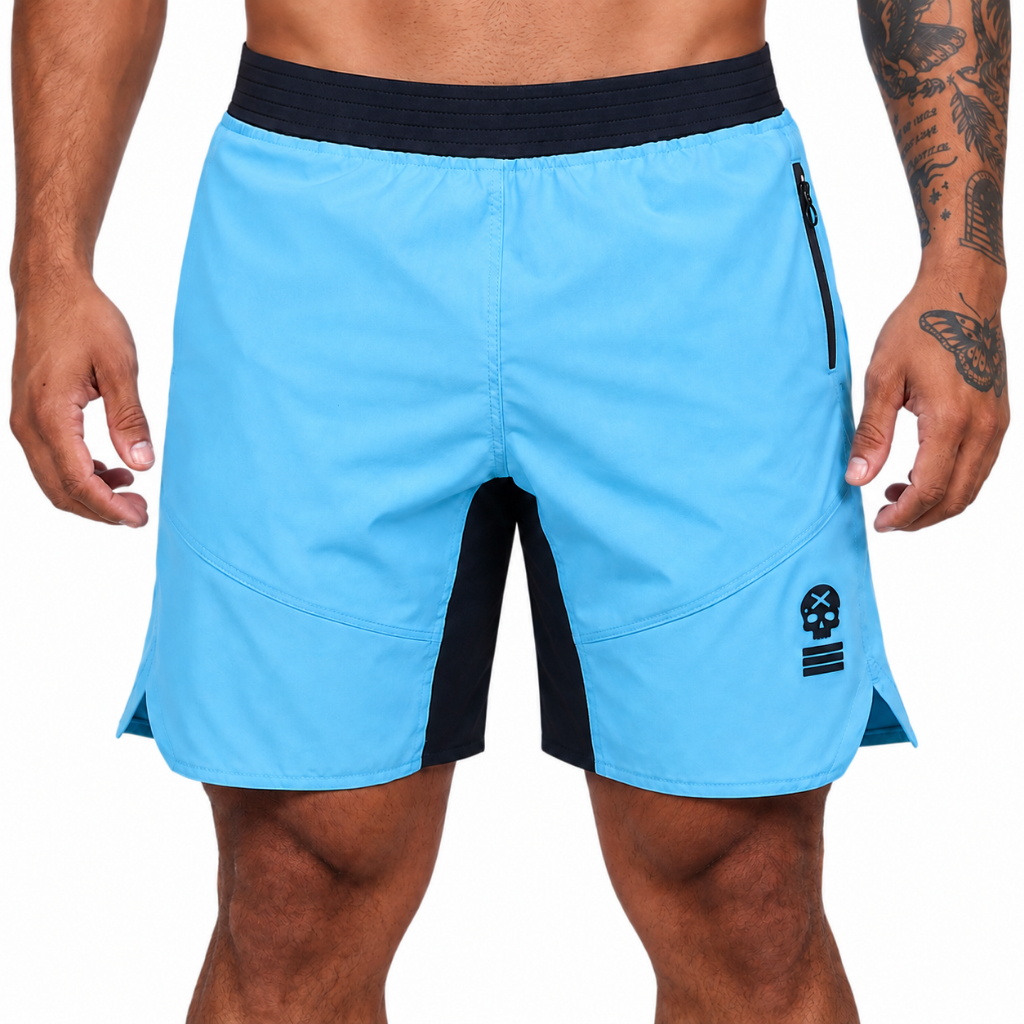 Bermuda Masculina Treino Esportiva Academia Crossfit Running Dry Fit 4 Bolsos  Poliéster Elastano Fitness