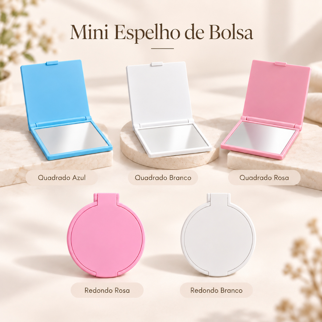 Espelhos de Bolsa Espelho de Bolso Espelho Lembrancinha Espelho Dia da Mulher