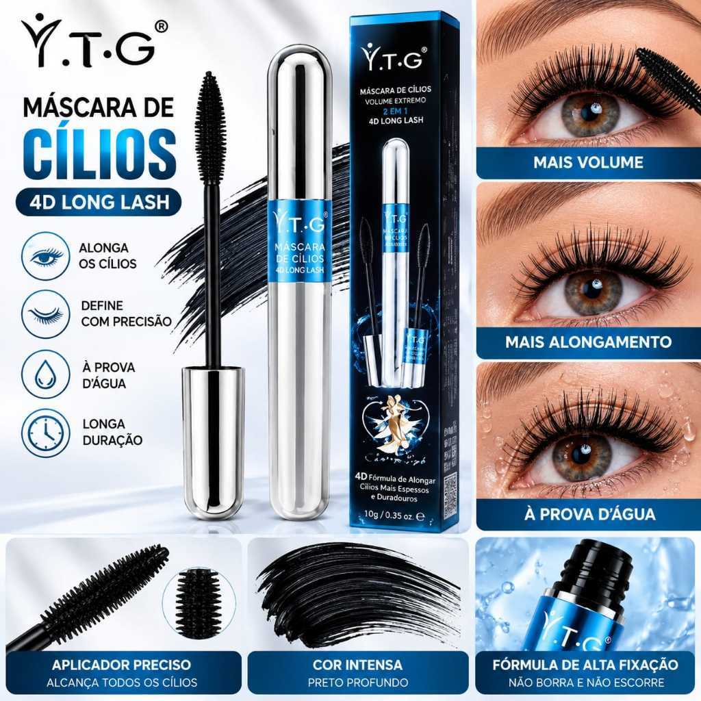 MÁSCARA DE CÍLIOS TANGO 2 EM 1, RÍMEL TANGO, MÁSCARA PARA CÍLIOS, RÍMEL 2 EM 1, MÁSCARA ALONGADORA, MÁSCARA PARA VOLUME,