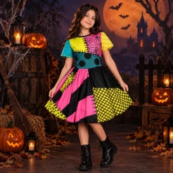 Fantasia Sally Estranho Mundo de Jack Infantil de Halloween
