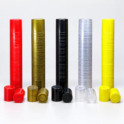 Kit 300 Un Lacre PVC Termoencolhivel Capsulado 31mm X 40mm Para Garrafa Diversas Cores