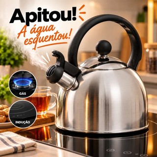 Chaleira Com Apito 2 Litros Unitermi