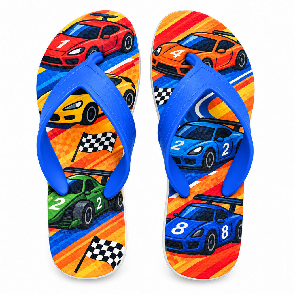 Chinelo Infantil Masculino Menino Confortável Estampado Praia Verão