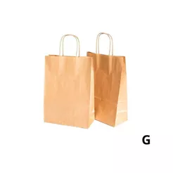 Sacola de Papel G 32x26,5x13cm - Kraft - 50 unidades - Cromus - Rizzo