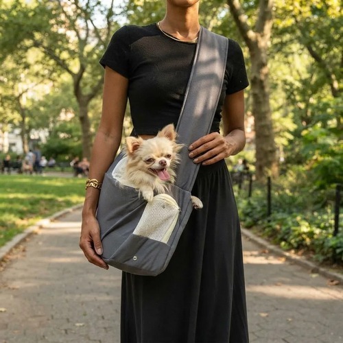 Bolsa Transporte Cama Luna Pet Sling Canguru Lateral Tiracolo Cachorro Gato Porte Pequeno