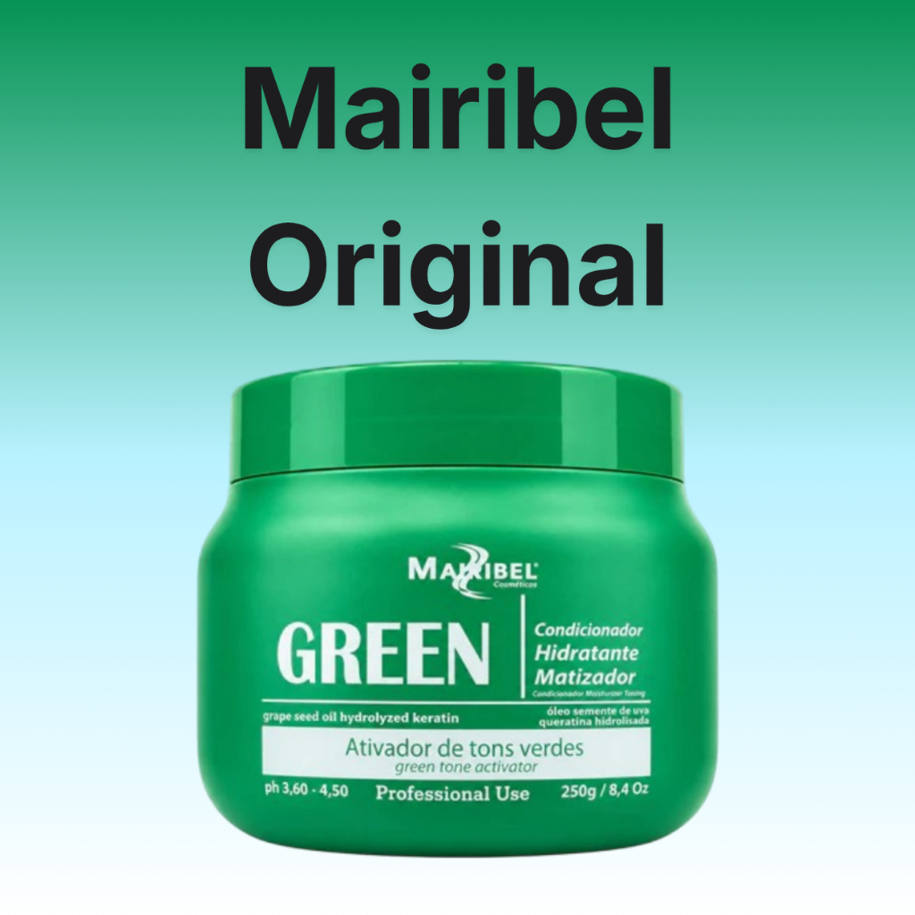 Máscara Matizadora Green Mairibel/Hidratylife 250g Original Efeito Verde Vivo Com Óleo de Argan