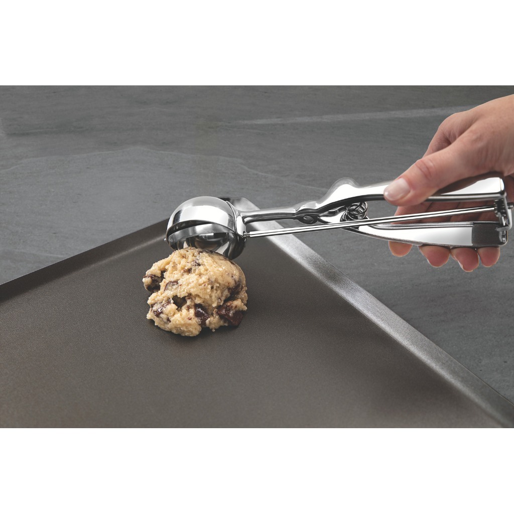 Colher de Sorvete com Ejetor Tramontina Aço Inox Marffim Pegador com Extrator Concha 5 cm para Açaí e Massa de Cookie — imagem 2 de 2