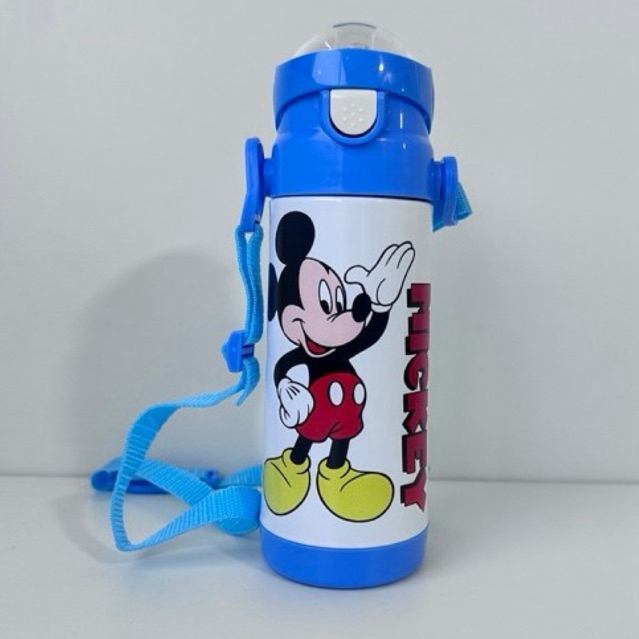Garrafa Térmica de Inox Infantil Mickey Mouse com Nome Personalizado GarrafInha Térmica Personalizada Mickey