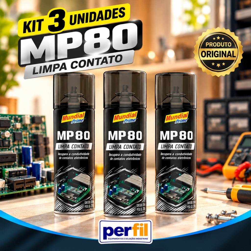 Kit 3 Limpa Contato Elétrico Eletrônico Spray 300ml uso em Carros e em Produtos Eletrônicos Mundial