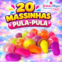 Kit 20 Massinha Pula Pula Quica Kit Para Festa Lembrancinha Infantil Aniversario Prenda Criança